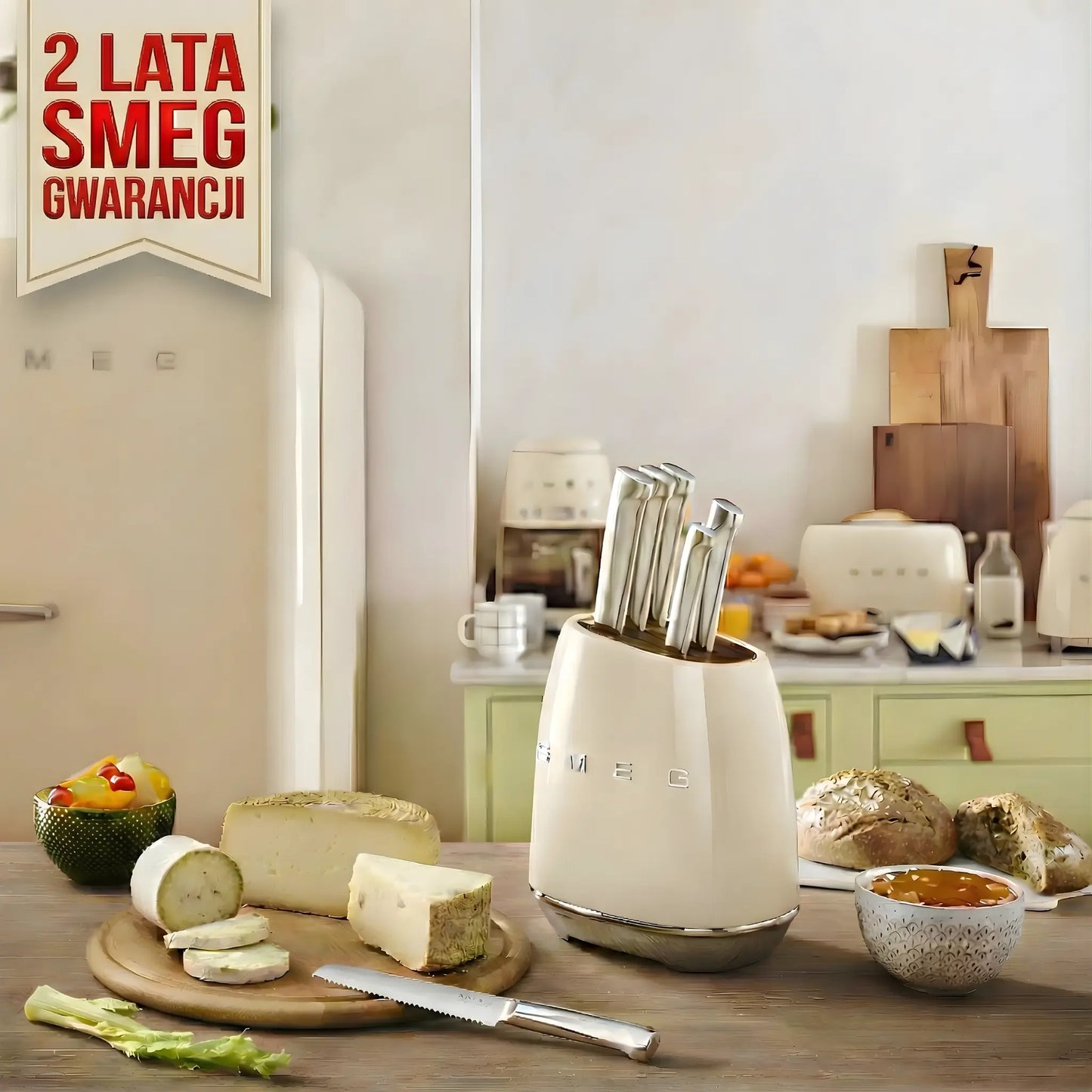 SMEG Blok Na Noże Retro